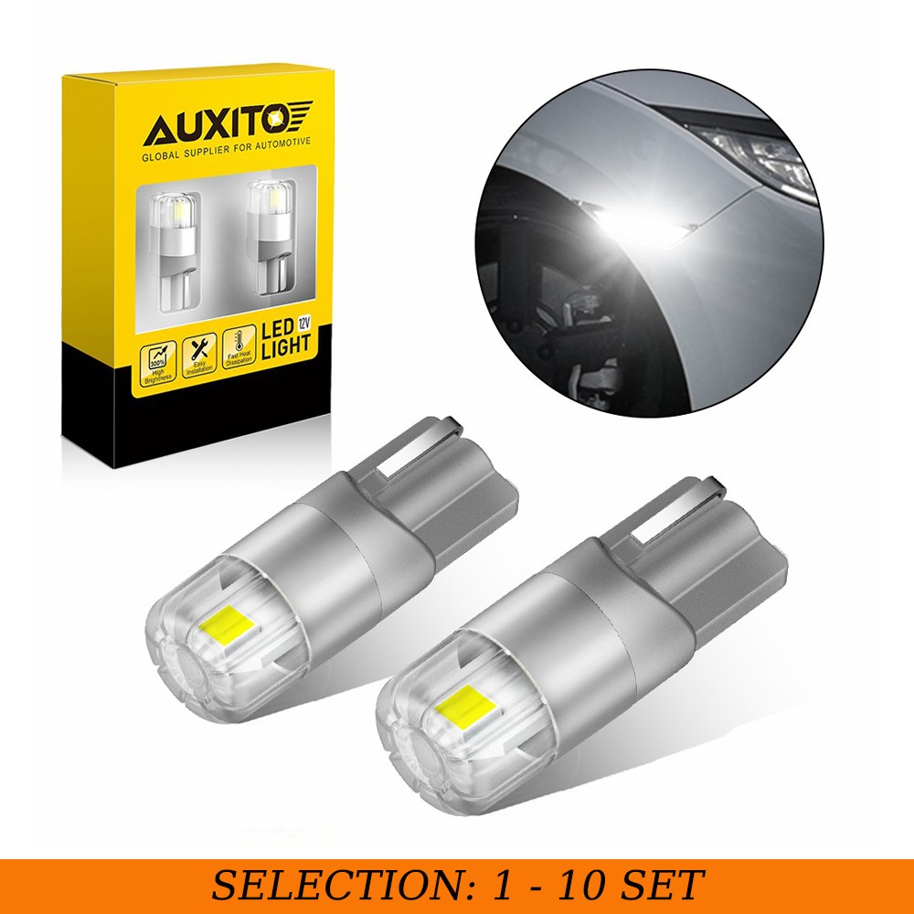 2-20PCS T10 W5W 194 LED License Plate Reading Light Headlight Bulb 3030SMD 2US2T