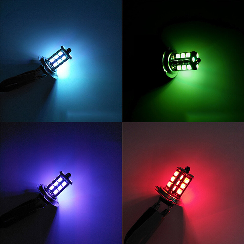 2pcs H8 H9 H11 LED Fog Light Bulbs 16 Color Changing RGB Remote High Power Lamp