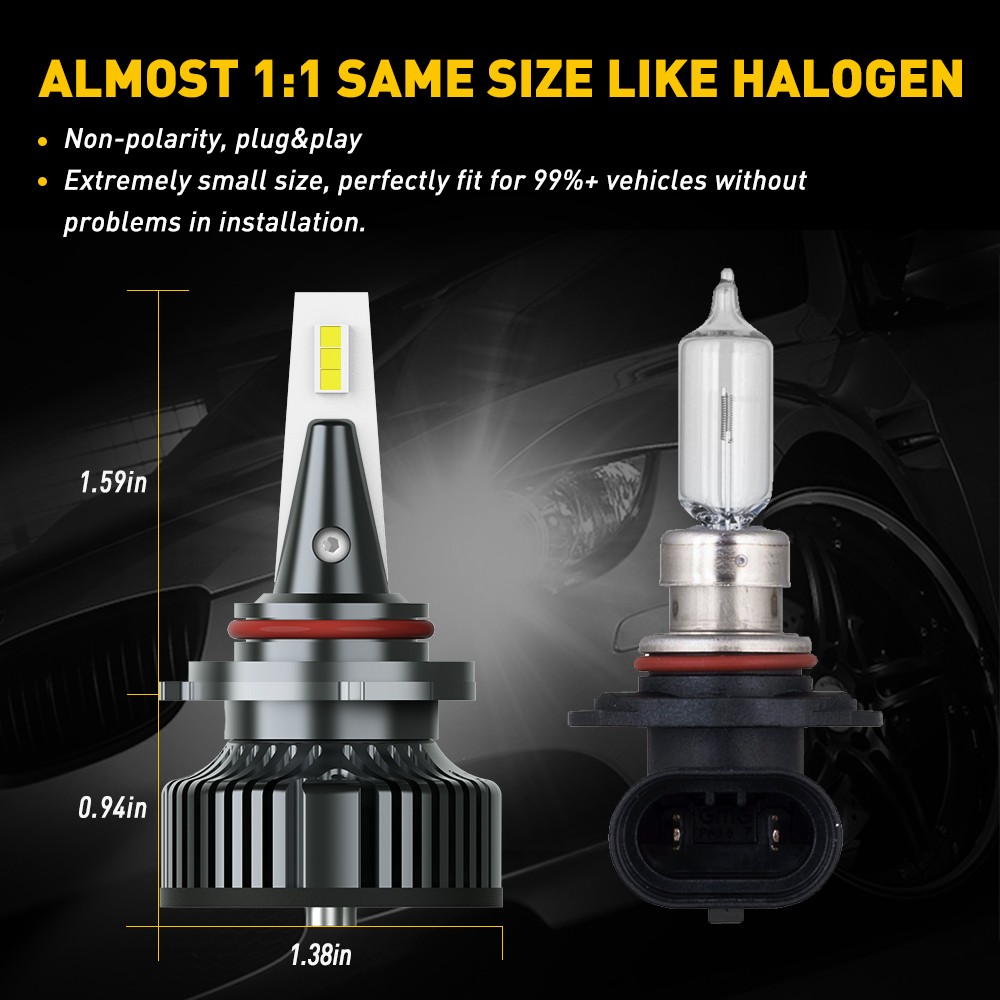 9005+9006 LED Headlight Combo High Low Beam Bulbs Super Bright White Lamp 4-40x