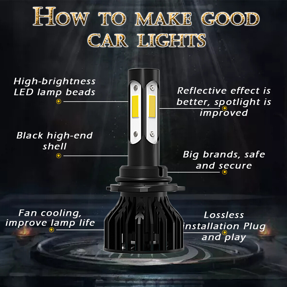For Ford Edge 2007-2010 6x 6000K+3000K Combo K9 LED Headlight Fog Light Bulb NEW