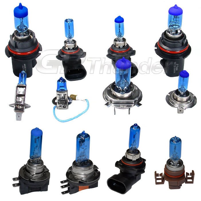 GP THUNDER 7500K STANDARD WATTAGE SUPER WHITE HALOGEN BULBS