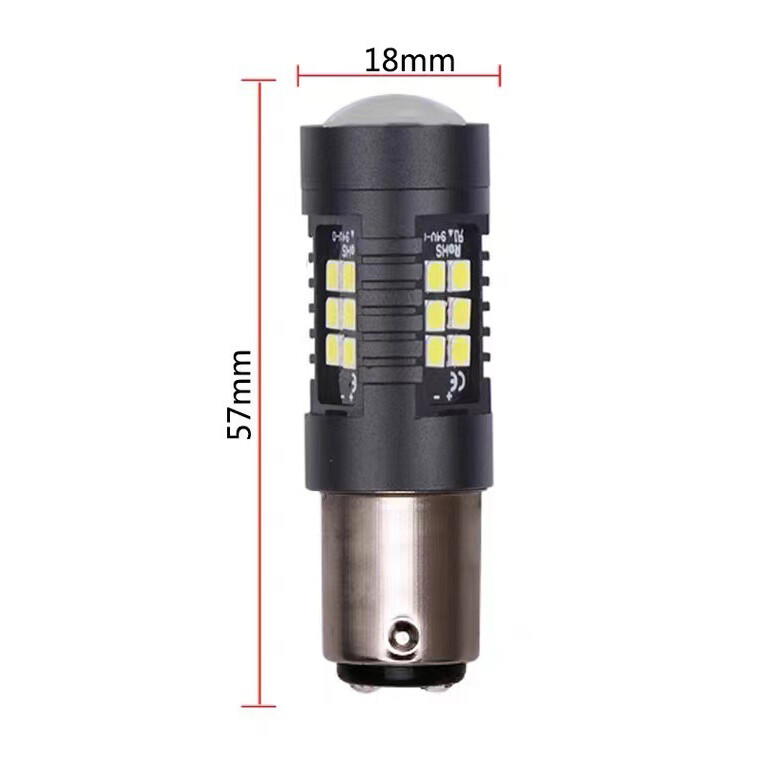 1Pair 1157 Amber/White/Red LED Turn Signal Indicator Parking Light Bulbs CANBUS