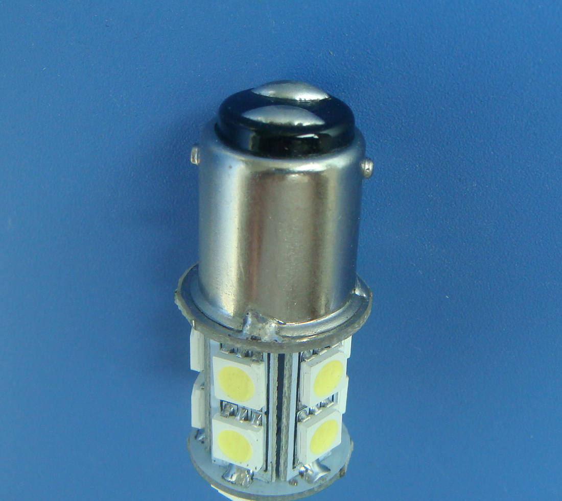 1x BA15D 1142 LED boat bulb Car Light 13-5050SMD LED DC 12~24V Warm White 2700K