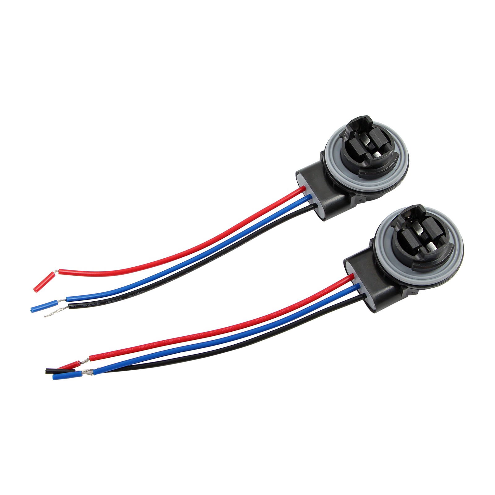4157 3157 4057 Socket Bulb Pig Tail Harness Wire Plug for Turn Signal Light 12V