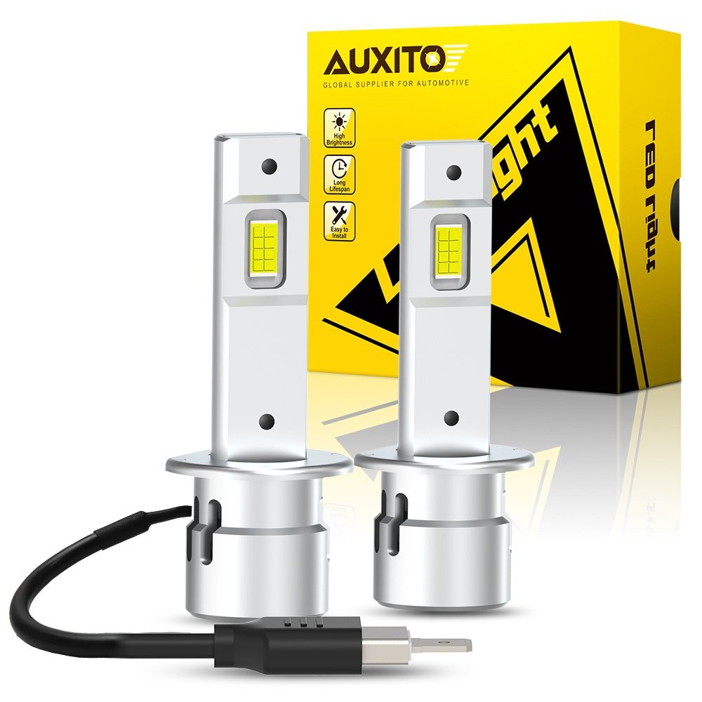 AUXITO H1 LED Headlight Bulb Conversion Kit High Low Beam Lamp 6500K Super White