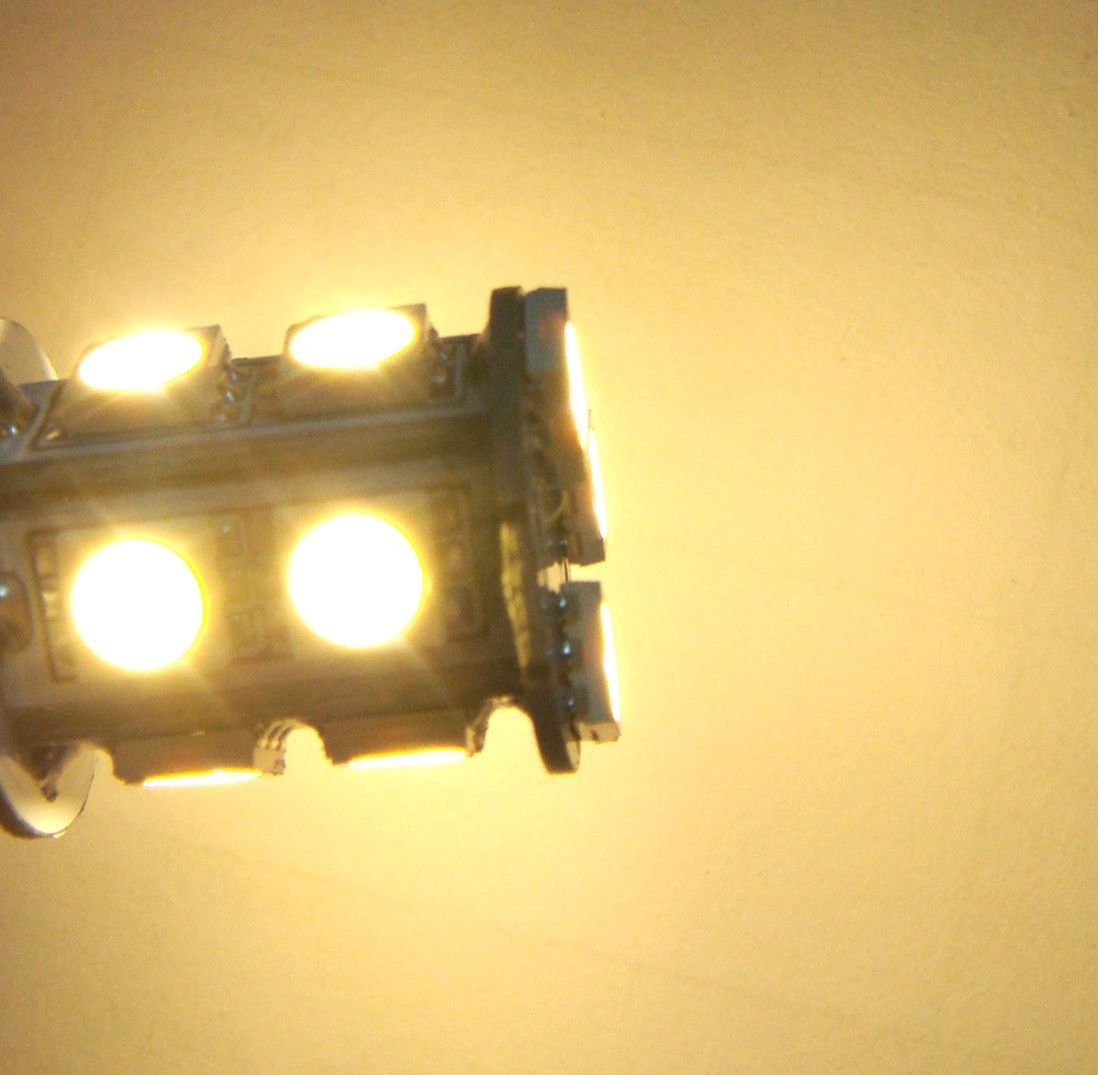 1x BA15D 1142 LED boat bulb Car Light 13-5050SMD LED DC 12~24V Warm White 2700K