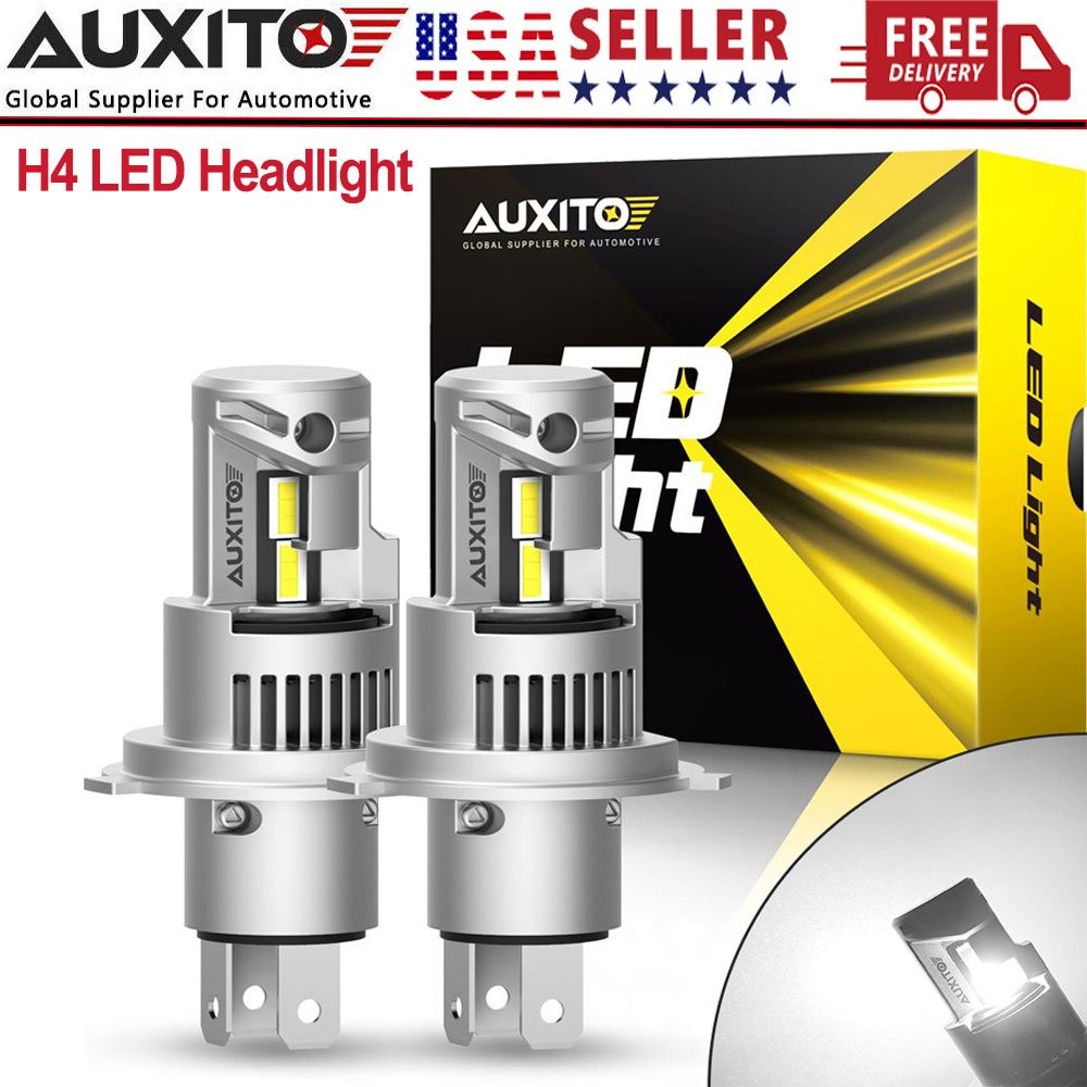 AUXITO H4/9003/HB2 LED Bulbs Q16 Series Dual Hi/Low Xenon White 6000K 7000LM 90W