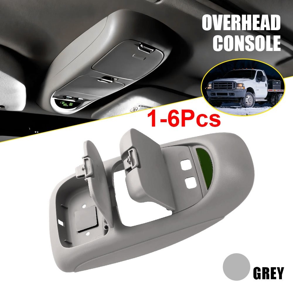 1-6X Overhead Console Gray For Ford F250 F350 F450 F550 2002-2004 Easy Install
