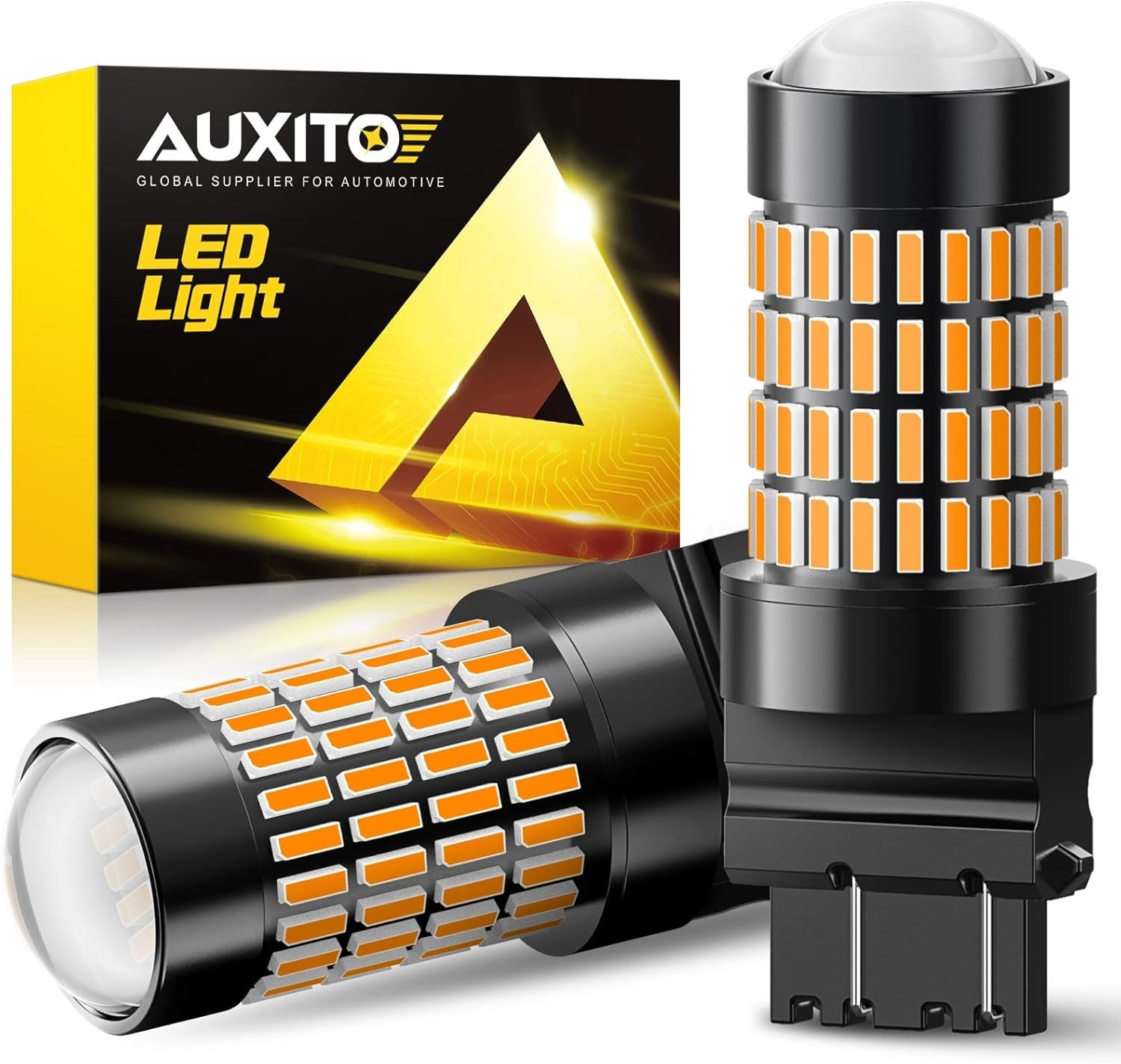 High Power 3056 Amber LED Blinker Bulbs – 1/3 Energy Consumption & Brightness