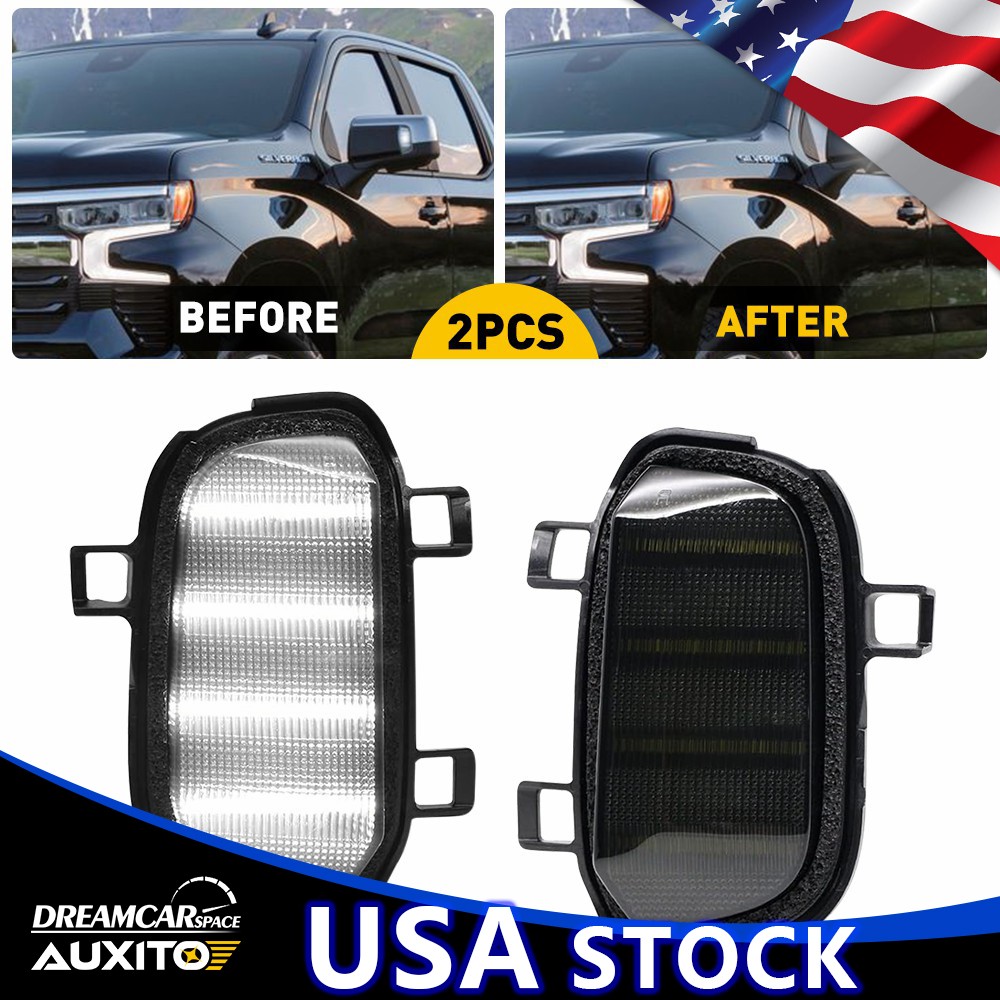 NEW Mirror LED Task Light Spot Lamps For Set 19-22 Silverado Sierra 1500 EPI