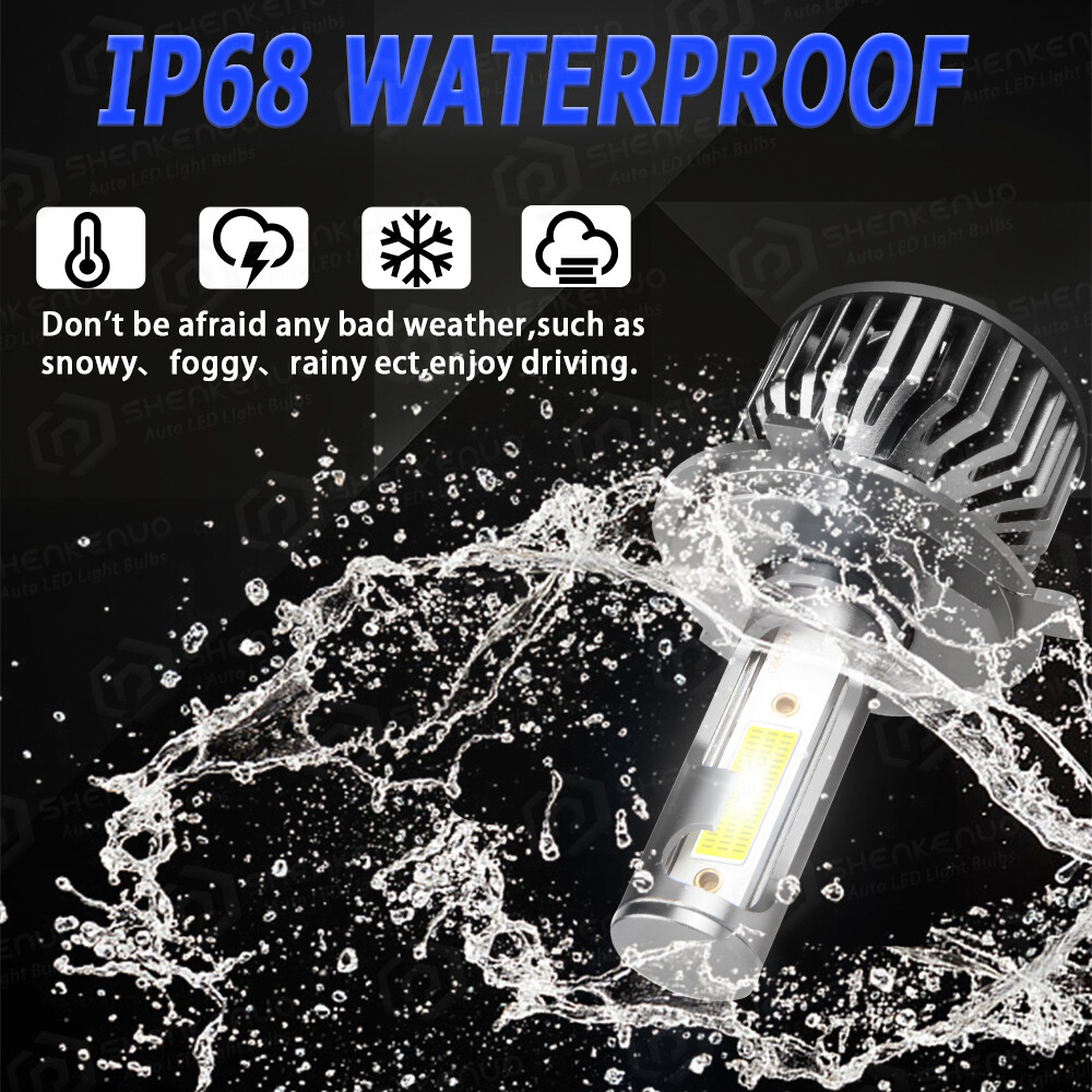 LED Headlight High Low Beam Fog Light Bulbs 6500K For Toyota Tundra 2014-2021 4x