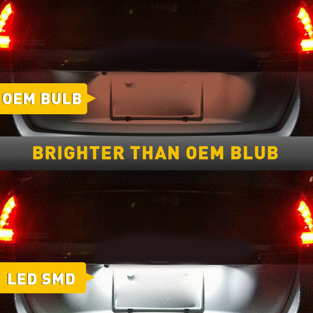 {Plug&Play} WHITE LED License Plate Light Lamp For Honda CRV/Fit/Odyssey/El 2SET