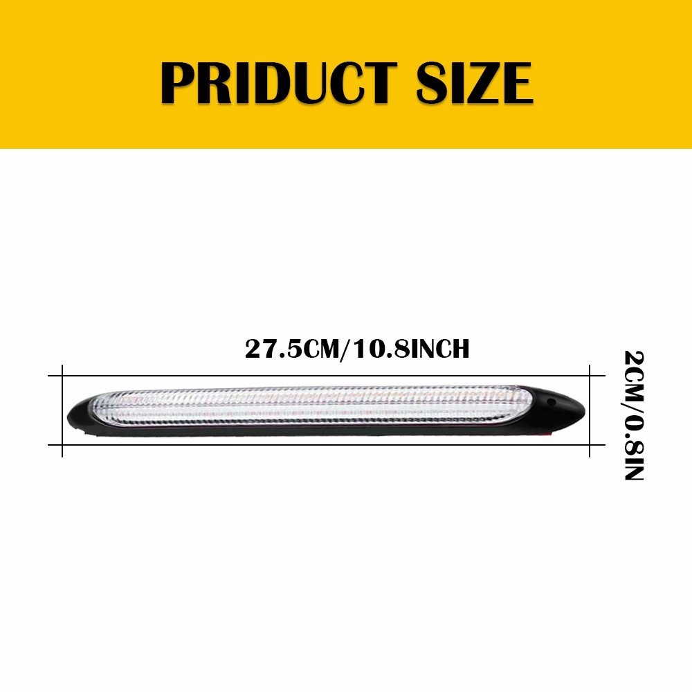 2x LED Daytime Running Light Sequential DRL Turn Signal Headlight Strip Lamp USA