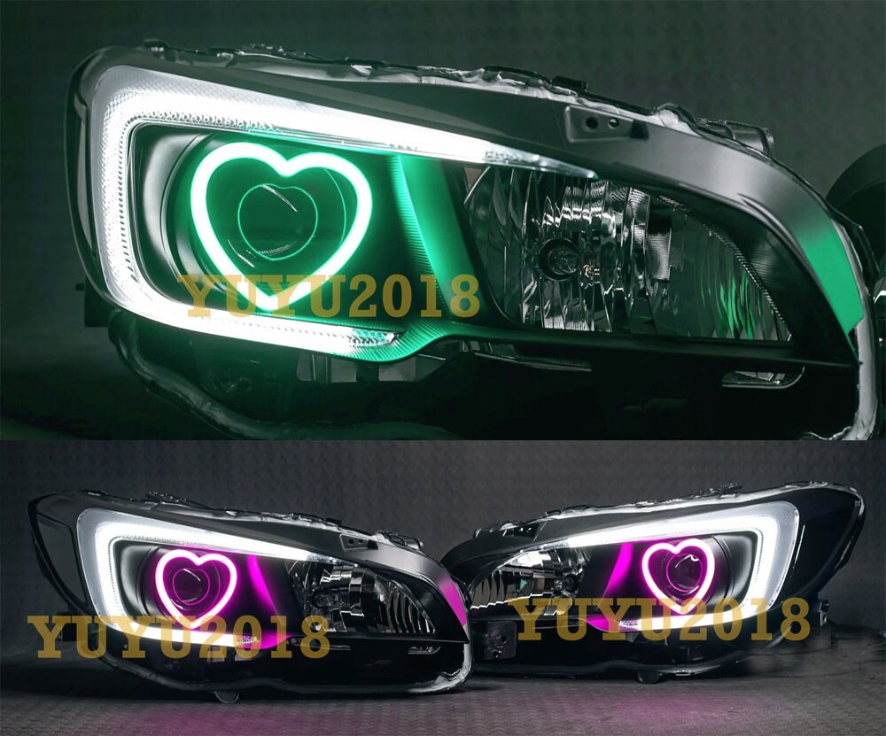 Dream color heart halo ring Flow series Chasing RGB LED Turn Signal DRL lamp