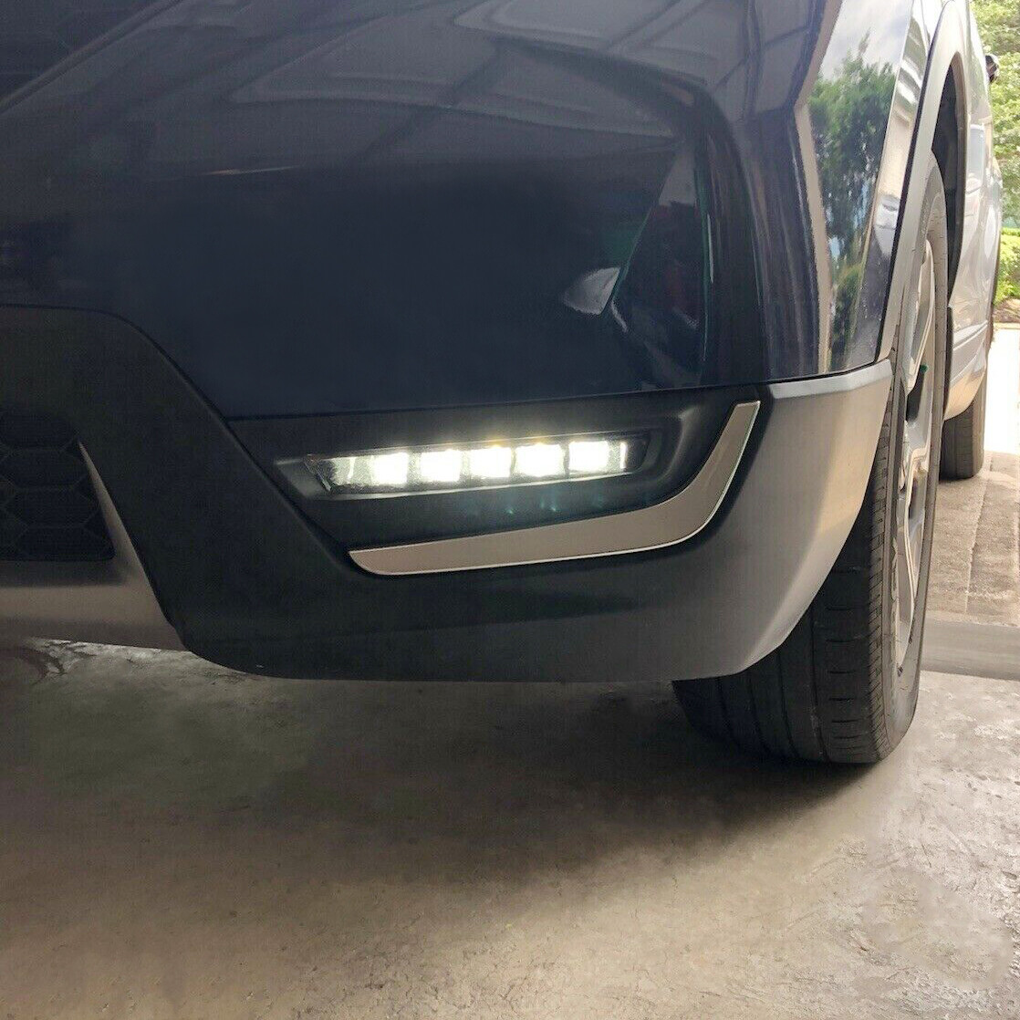 LED Daytime Running Light Fog Lamps Pair LH+RH For 2017 2018 2019 Honda CRV CR-V