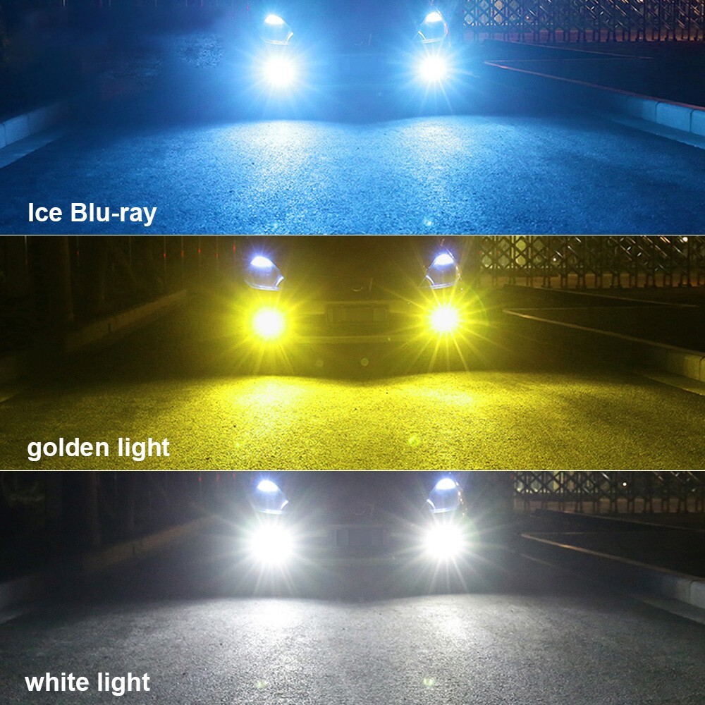 2X OPRAH H11 LED Laser Headlights Bulb Yellow Projector Fog Lights Super Bright