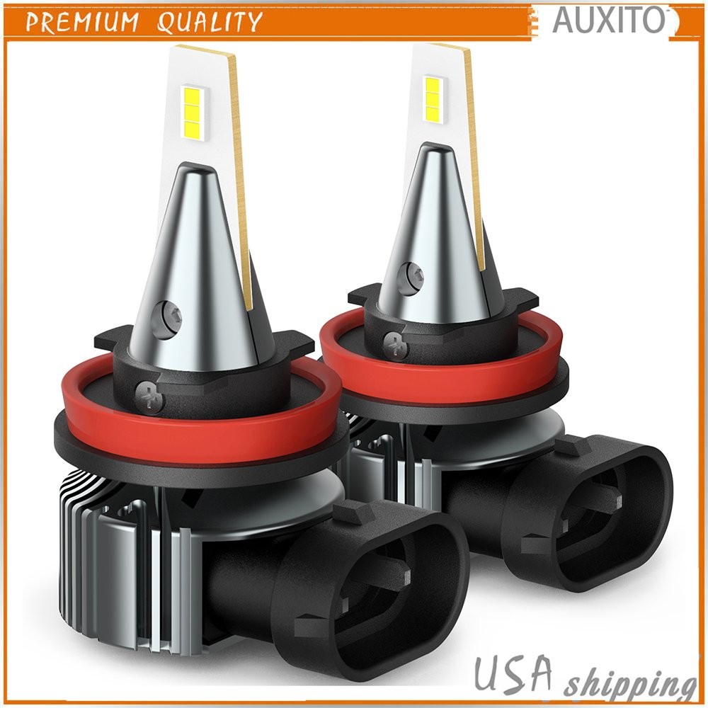 1/2set CANBUS AUXITO Xenon White LED Fog Lamp Light Lamp H11 H16 H8 4000LM 6000K
