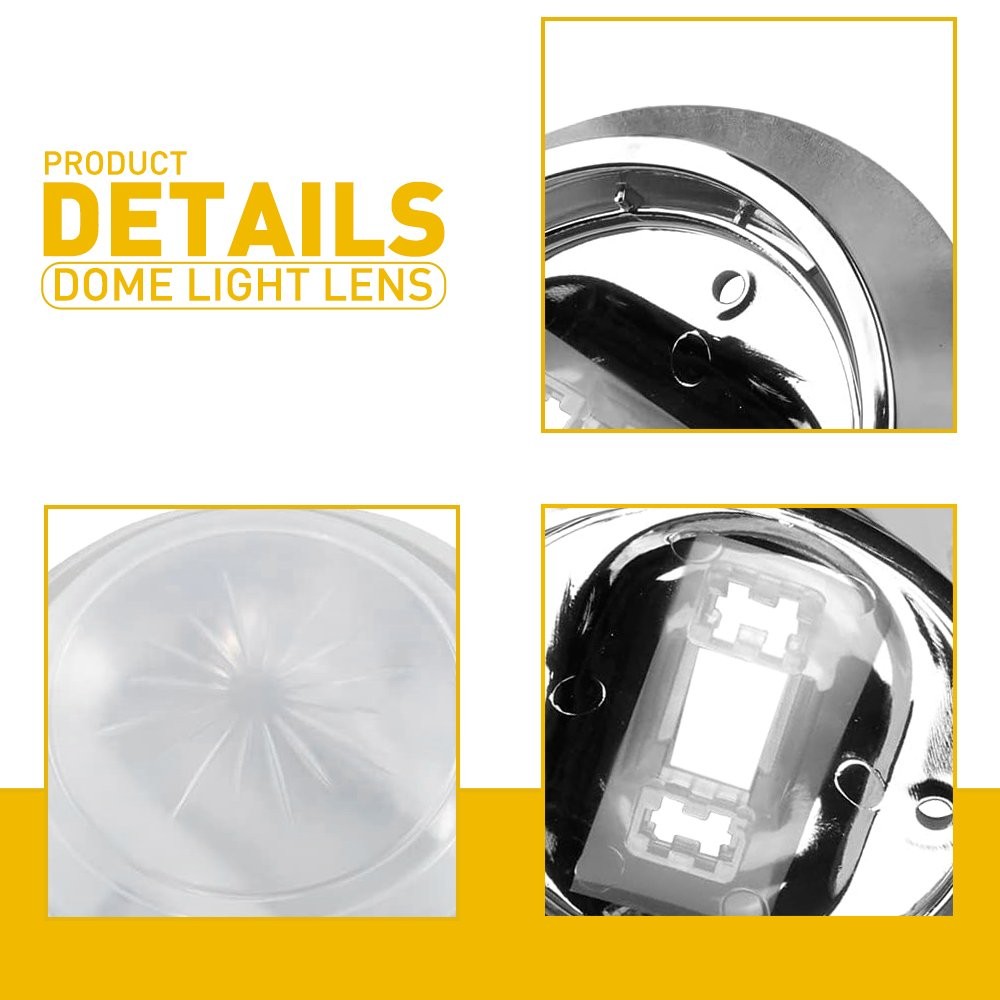Dome Light Cover For For Many GM vehicles 1970-1981 OT001000A Chrome Housing EH