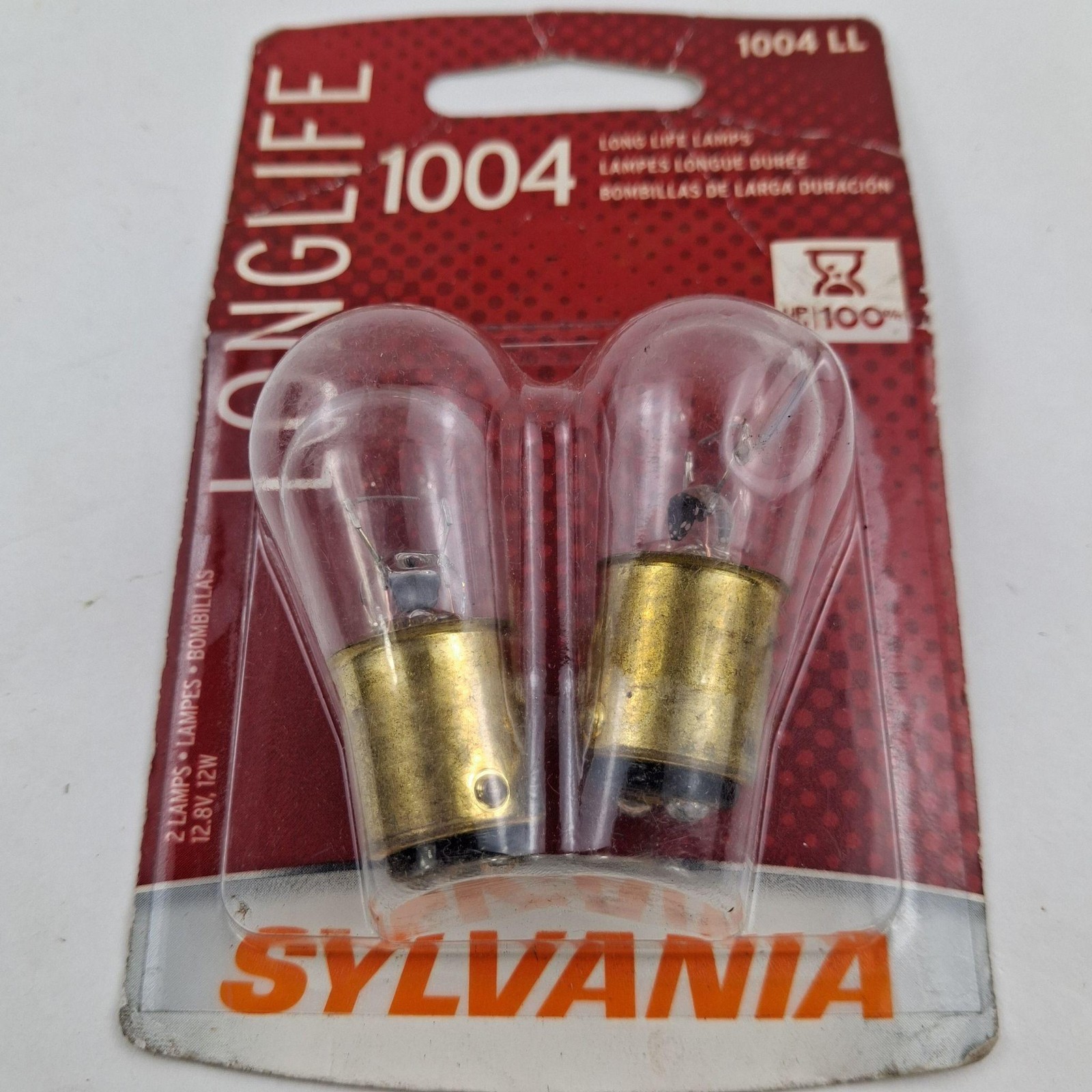 Sylvania Long Life 1004 LL Incandescent Auto Bulbs 2 Pack Warm White New Other