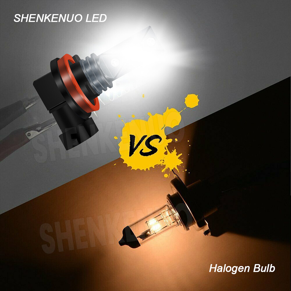H11 LED Headlight Super Bright Bulbs Kit 8000K White 330000LM High/Low Beam kit