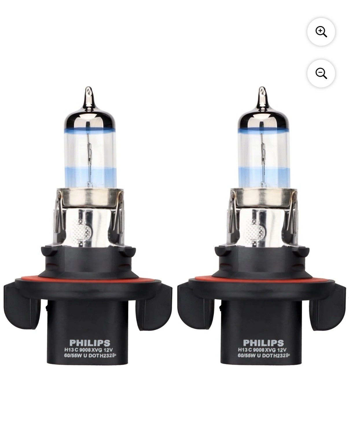 New Philips 9008 X-tremeVision 130 Headlight Bulbs 2 Pack High Performance