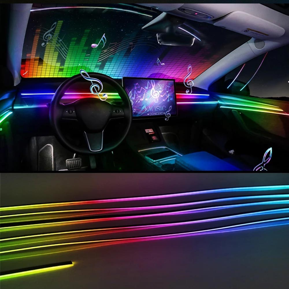 Starlight Car Floor Mats Starlight headliner kit+RGB Interior Ambient Lights
