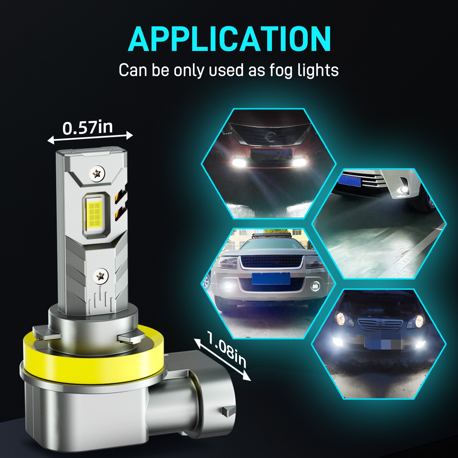 For Nissan Altima 2019-2022 Combo LED Headlight Bulbs Kit 9005 H11 High Low Beam