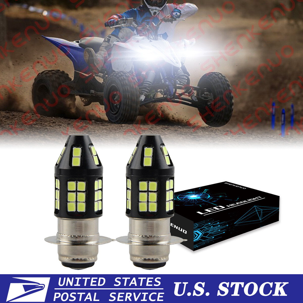 Headlight For Yamaha YFZ450 2004 2005 2006 2007 2008 2009 6000K LED Bulbs