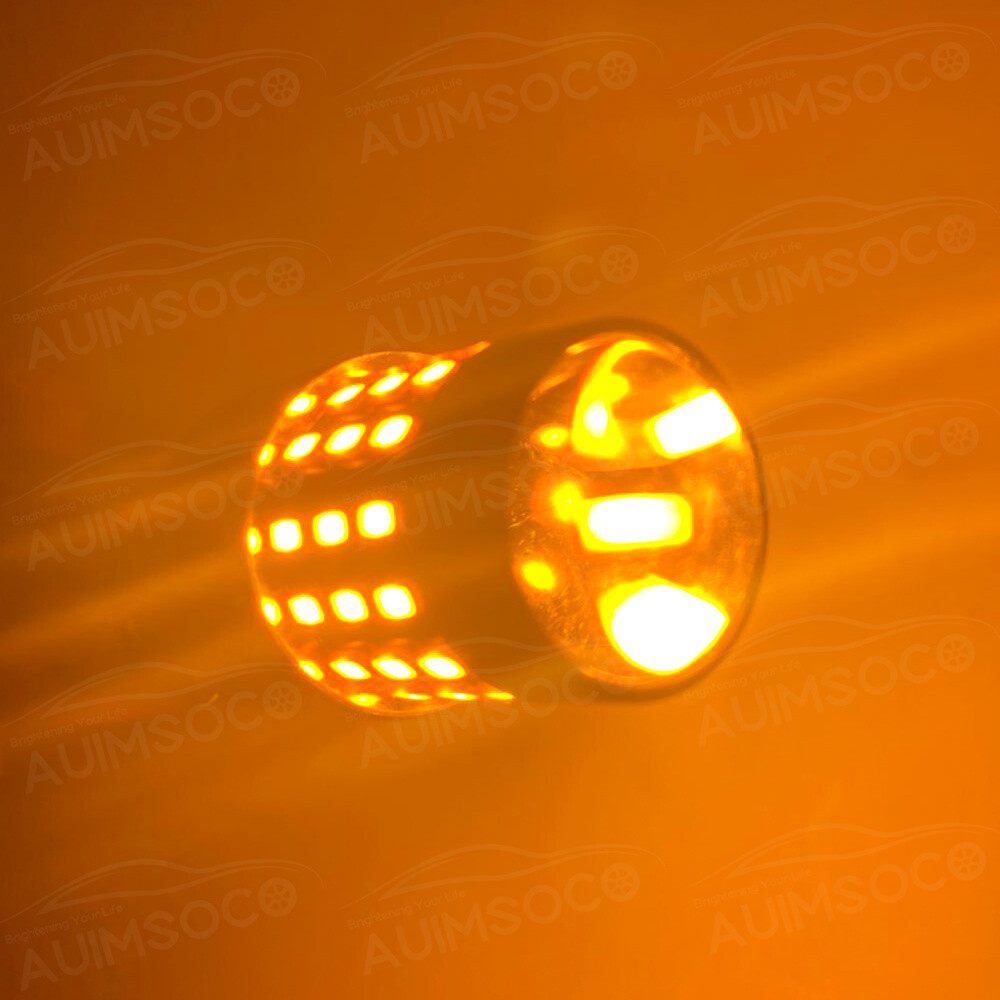 For Ford Explorer 2013-2019 7443 3000K Amber LED Rear Turn Signal Light Blinker