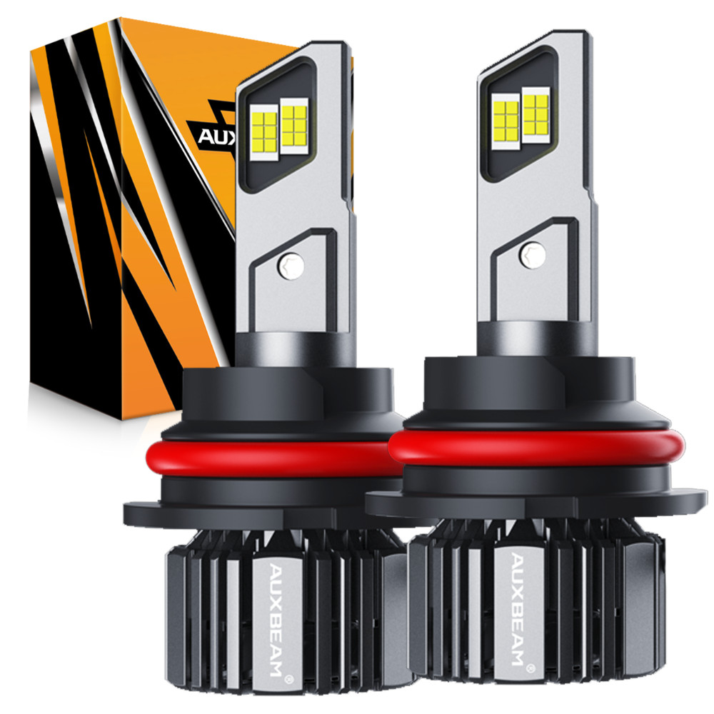 AUXBEAM 9007 HB5 Canbus LED Headlight Hi/Lo Beam Bulb Conversion Kit 25000LM 1:1