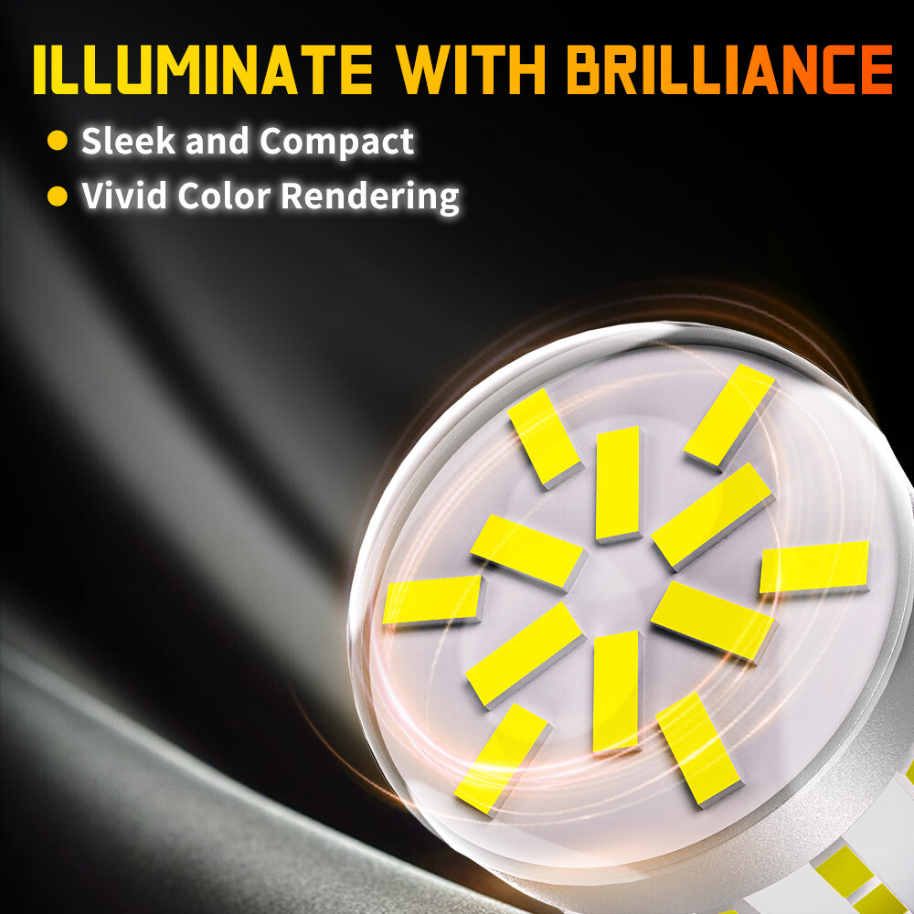 2X LED Turn Signal Blinker Light 1156 P21W BA15S 7506 Pure White Bright DRL Bulb