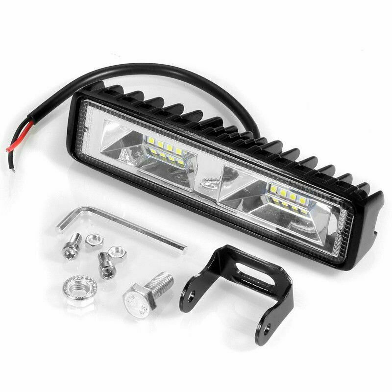 LED Work Light 6 Inch 48W 12V Driving Strip Flood Beam light Bar SUV Offroad 1PC