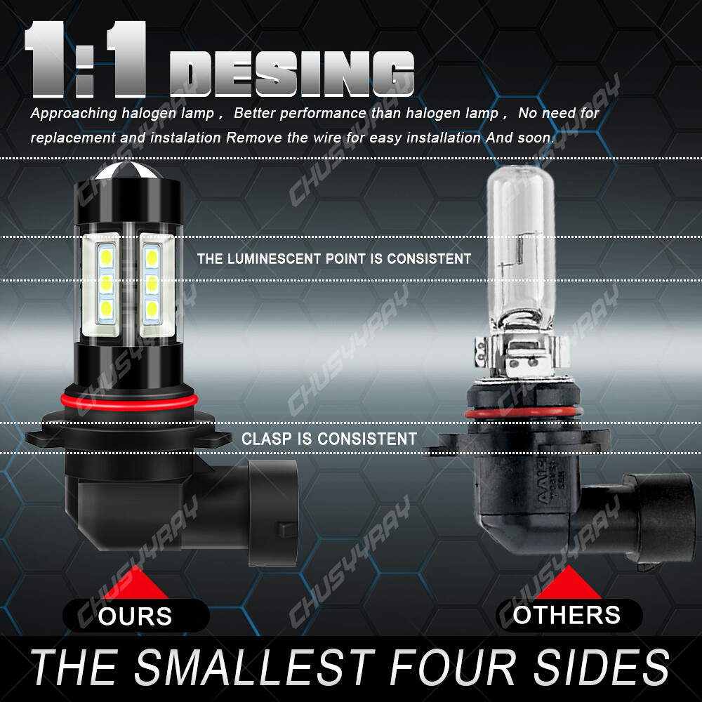 For Cadillac SRX 2010-2016 6x 6000K LED Headlight Bulbs Hi/Low Beam Fog Lights