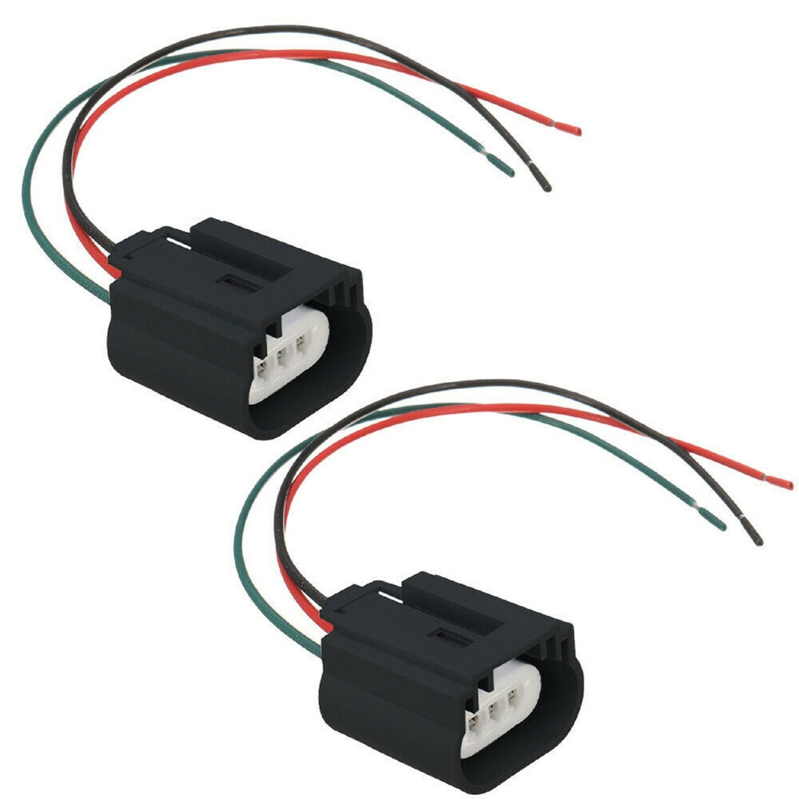 Wire Pigtail Female Ceramic 9008 H13 Two Harness Headlight Bulb Replacement Plug