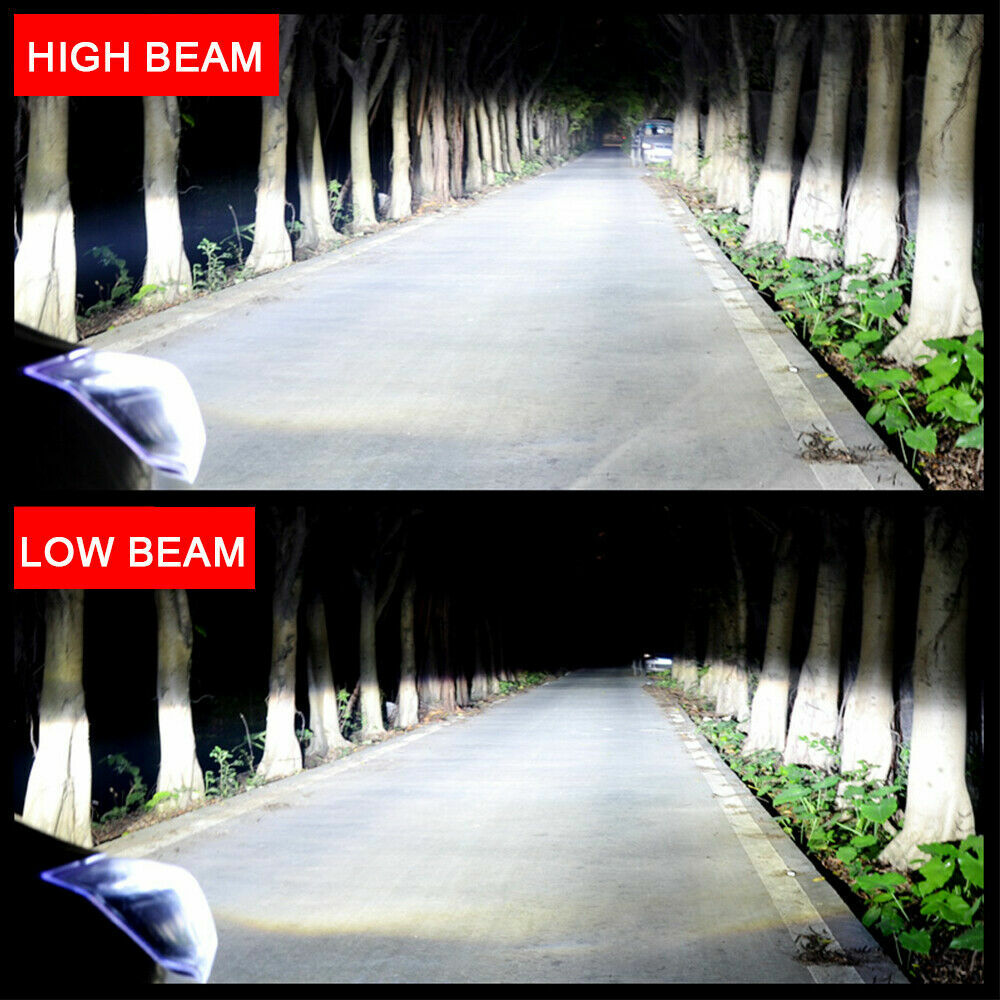 LED Headlight H4 HB2 9003 3-sides LED Bulbs Lights High Low Beam 300000LM 6000K
