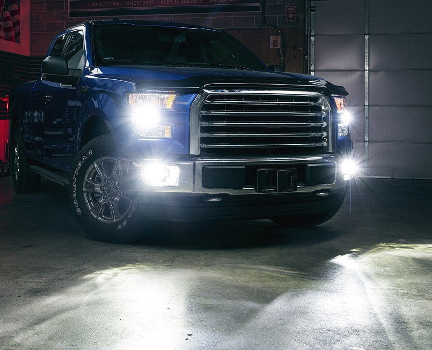 For 2008-2015 Silverado 1500 2x LED Headlight Low Beam light bulbs Kit P1742