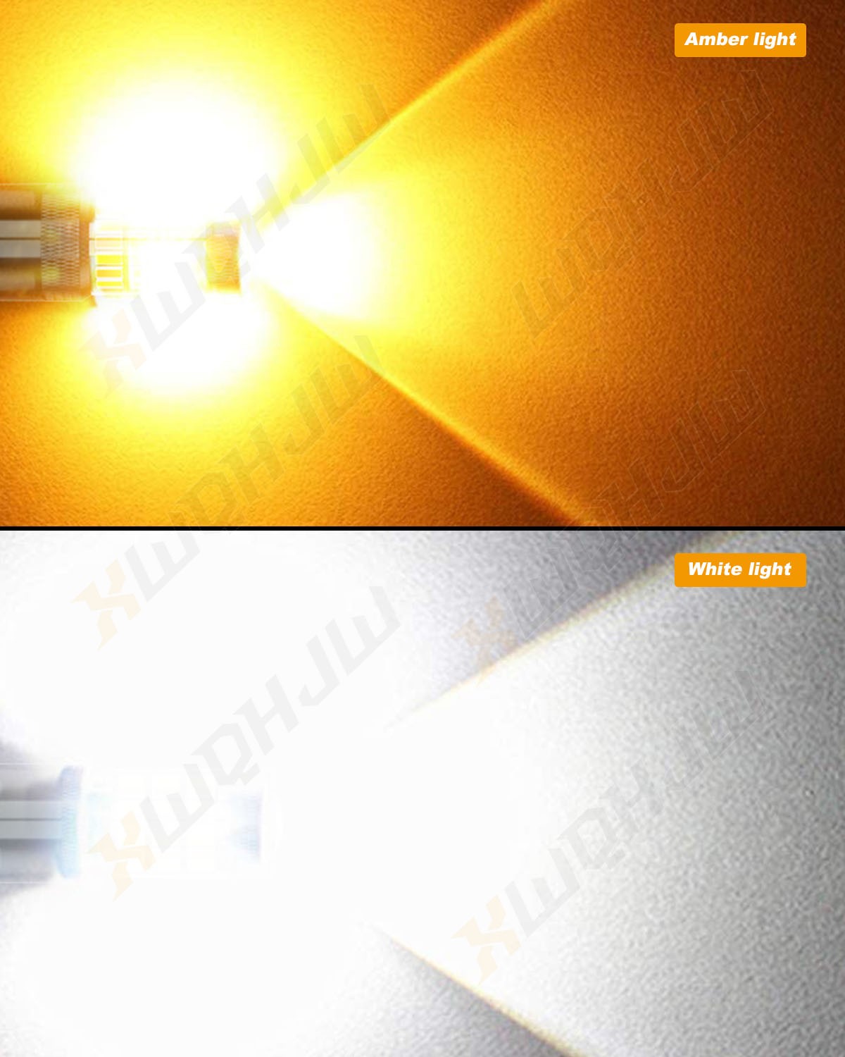2pcs 3157 LED Amber Yellow Turn Signal Light Bulb for Chrysler 300 2005-2010