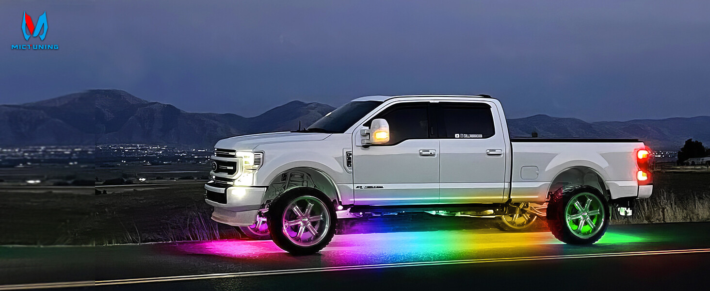 N3 Dream Color RGB Car Light Strips, Underglow Underbody Neon Chasing Light IP67