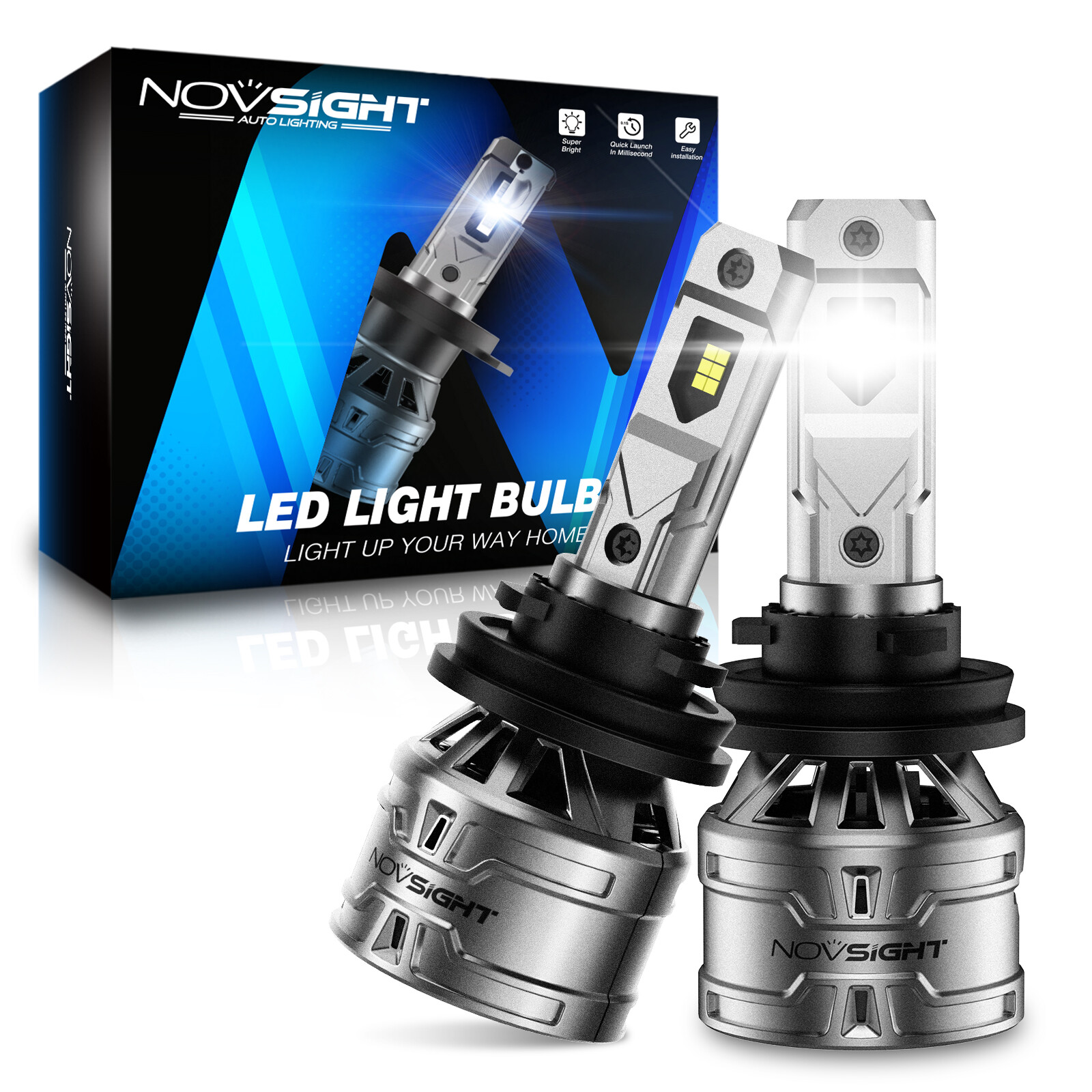 H11 H11 H11 Combo LED Headlight High&Low+Fog Light Bulbs Kit Super Bright White