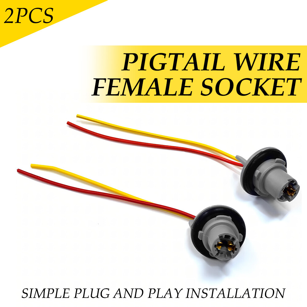 Pigtail Wire Female Socket for 2018Ford 194 T10 PGS Front Side Marker Light Plug