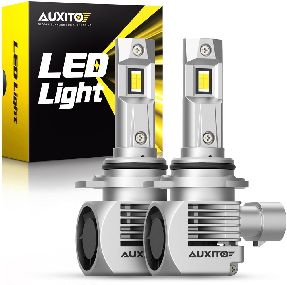 AUXITO 9012 HIR2 LED Headlight Bulb High Low Beam 100W 6000K Q16 Series White ED