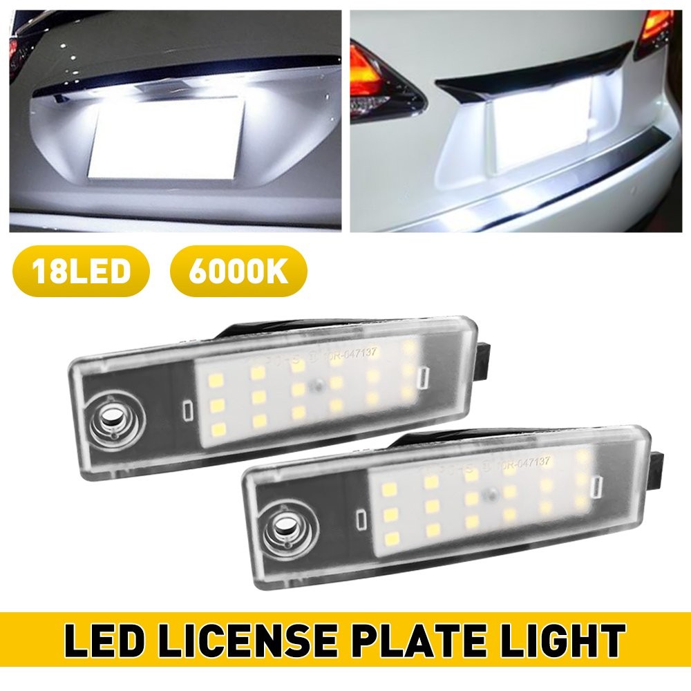 AUXITO 18LED Light License Plate Tag Lamp 6000K For 2008-2013 Toyota Highlander