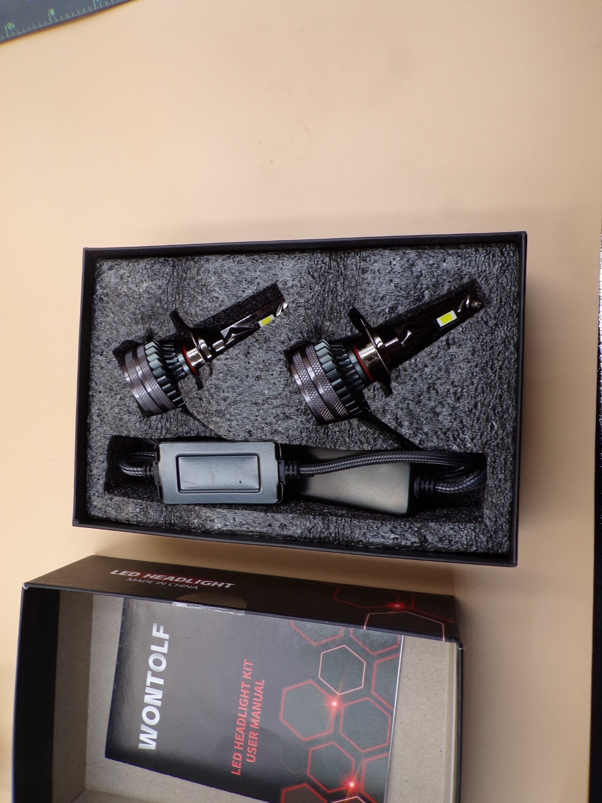 Wontolf H7 LED Headlight Installation Kit IP 68 Waterproof NIB