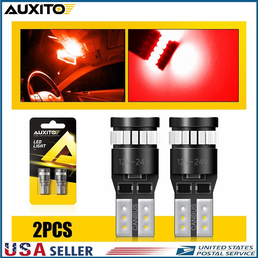 2 T10 921 158 168 2825 194 High Power Red 3014 LED Chips Interior Lights Bulbs E