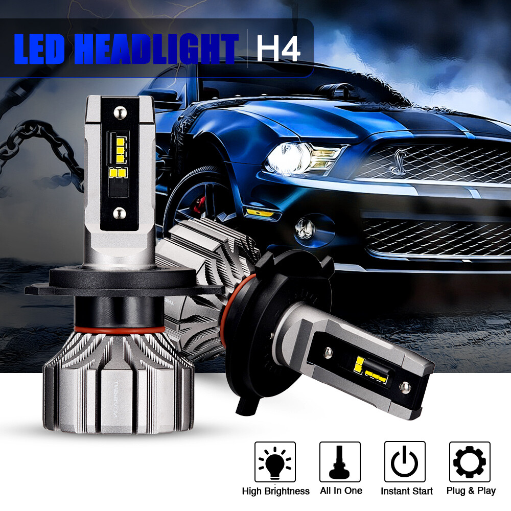 NOVSIGHT H4 9003 HB2 LED Headlight Bulbs High Low Beam 6500K Replace Xenon