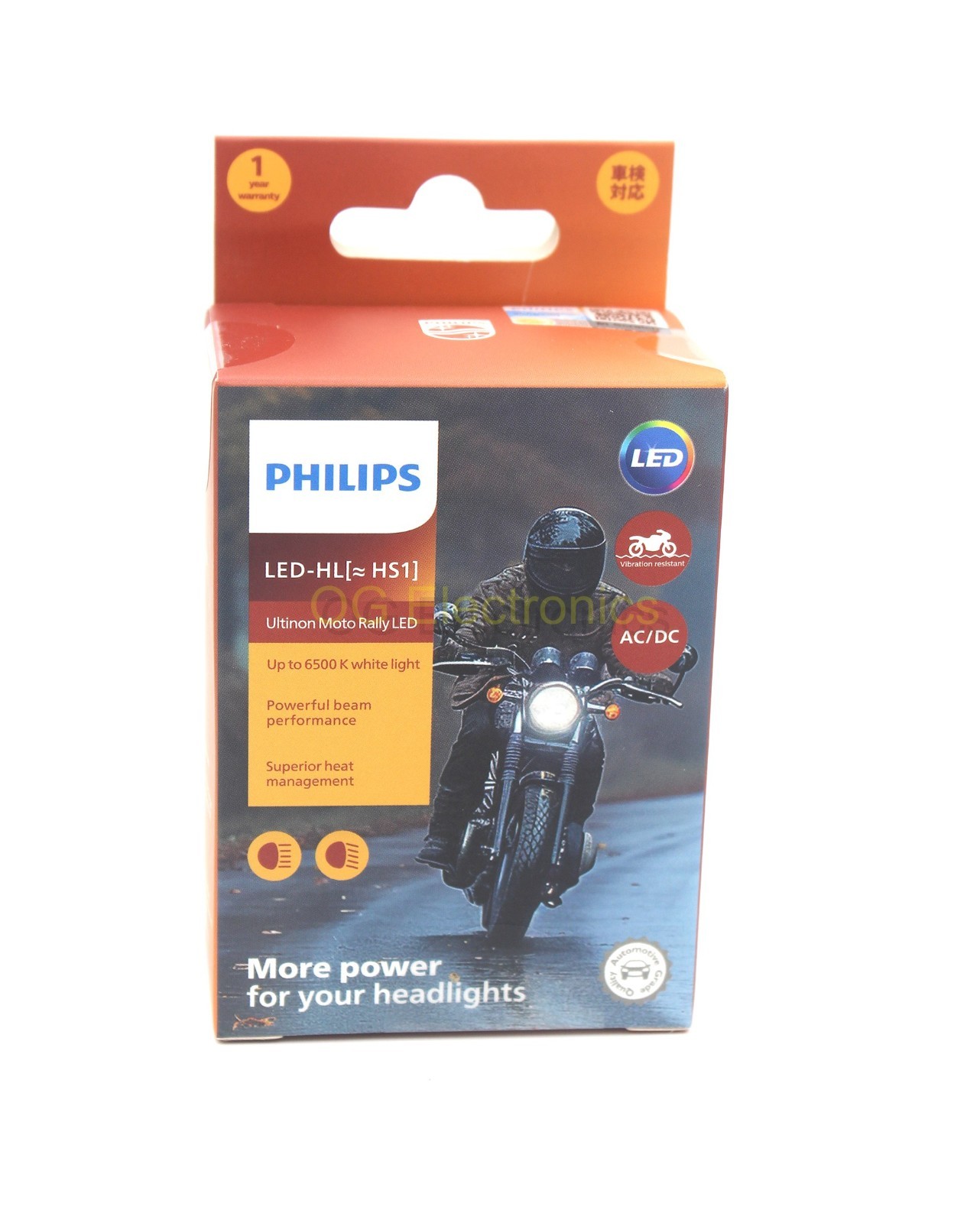 PHILIPS LED Ultinon LED-HL HS1 Performance 6500K Motorcycle, Scooter headlight