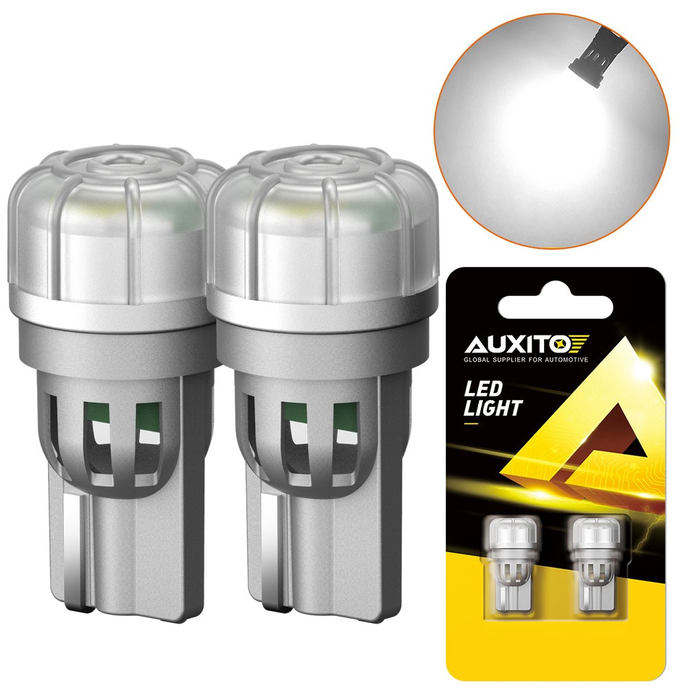 AUXITO 2PCS T10 LED Dome License Backup Light Reserve Bulb Super White 6500K W5W