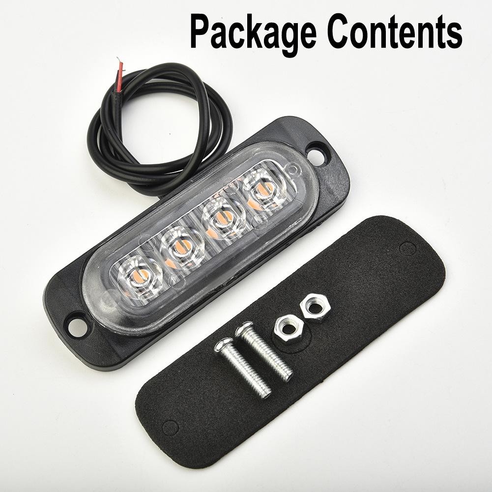 12W DC 12V-24V 4LED Work Light Bar Driving Lamp Fog Off Road SUV Car Boat Truck