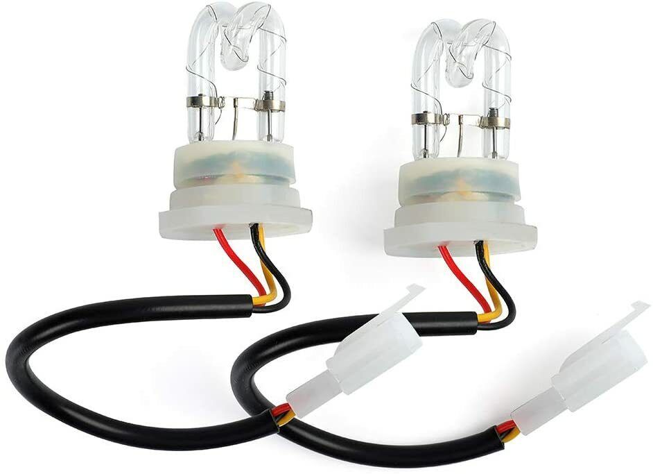 160W 8 HID Bulbs Strobe Lights Kit Hide-A-Way Emergency Hazard Warning Headlight
