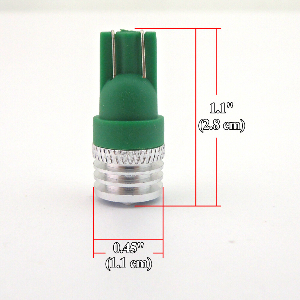 2pcs Bright Green W5W LED Front Marker Parking Light Bulb for 2014-2016 Scion tC